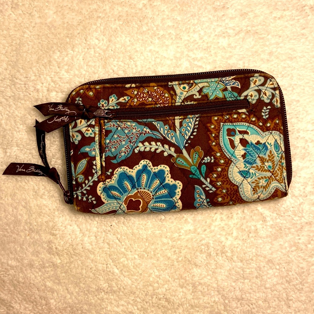 Vera Bradley Brown & Blue Wallet